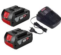 Batterie lithium-ion, 18V, capacité 6000 mAh, chargeur 6,0 Ah x 2, quantité : 1