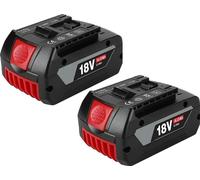 Batterie lithium-ion, 18V, capacité de 6000 mAh, lot de 2 batteries de 6,0 Ah