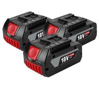 Batterie lithium-ion, 18V, capacité de 6000 mAh, lot de 3 batteries de 6,0 Ah