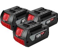 Batterie lithium-ion, 18V, capacité de 6000 mAh, lot de 3 batteries de 6,0 Ah