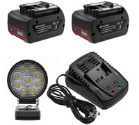 batterie lithium-ion 18V et chargeur, capacité 6,0Ah, protection multi-niveaux, 2B 1C 1D
