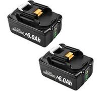 Batterie Lithium-Ion 18V Makita, Capacité 6000mAh, Chargeur Rapide Polyvalent, Batterie BL1850, Variante : 2 pcs 6.0