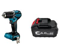 Batterie lithium-ion, 6000 mAh, compatible avec les outils électriques 21V, 1 batterie - modèle DDF487
