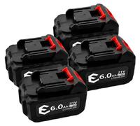 Batterie lithium-ion, 6000 mAh, compatible avec les outils électriques 21V, 21V-6.0AH-1 pièce