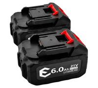 Batterie lithium-ion, 6000 mAh, compatible avec les outils électriques 21V, 21V-6.0AH-1 pièce
