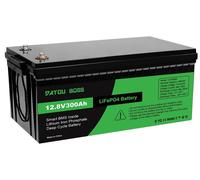 Batterie lithium-ion - Batterie lithium - Batterie LiFePO4 - Batterie 12V - Batterie à décharge profonde - Capacité de 300 Ah