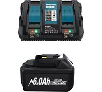 Batterie lithium-ion BL1830, capacité 6,0Ah/9,0Ah, fonctions de protection avancées, chargeur double 6,0 A