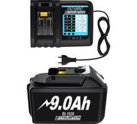 Batterie lithium-ion BL1830, capacité 6,0Ah/9,0Ah, fonctions de protection avancées, chargeur unique 9,0 A