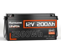 Batterie lithium-ion - Bloc de batteries lithium - Batterie lithium - Batterie LiFePO4 - 12V 200Ah - Capacité de 2560 Wh