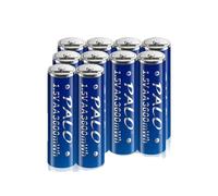 Batterie lithium-ion, capacité 3600mWh, rechargeable avec port USB, 10 pièces AA