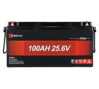 Batterie lithium-ion, capacité de 100 Ah, avec dispositif de protection intégré, 25,6 V, 100 Ah