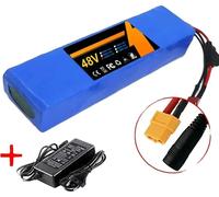 Batterie lithium-ion, capacité de 100 Ah, compatible avec différents systèmes, chargeur XT60 DC
