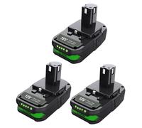 Batterie lithium-ion, capacité de 3000 mAh, tension de 18 V, compatible avec Ryobi, série 18V-c, modèle 3BAT