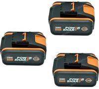 Batterie lithium-ion, capacité de 6,0 Ah, compatible avec les outils Worx, modèle Worx 6AhX3, 21,6 V