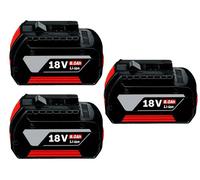 Batterie lithium-ion, capacité de 8000 mAh, compatible avec les chargeurs professionnels, 8,0 Ah, 3 pièces