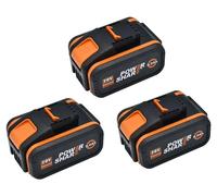 Batterie lithium-ion, capacité de 8000 mAh, compatible avec les outils WORX, 20V 8.0Ah x 3