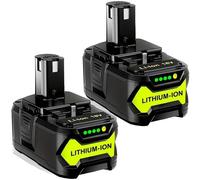 Batterie lithium-ion, capacité de 8000 mAh, compatible avec plusieurs outils, lot de 2 batteries RYOBI 18V 8.0Ah, série 18V-c