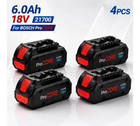 Batterie lithium-ion – Compatible ProCORE 18 V – Lot de 4 – 18 V – 6,0 Ah – Cellules 21700 – Pour outils électriques