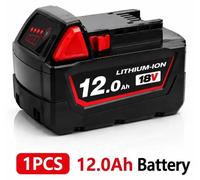 Batterie lithium-ion – M18 18 V 12 Ah – Rechargeable – Haute capacité – Indicateur LED – Cellules 18650 – Pour outils électriques sans fil
