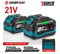 Batterie lithium-ion ONEVAN 22500mAh 15000mAh compatible avec les outils à batterie Makita 18V 21V (souffleur hocs, etc.) 1 Big Battery set