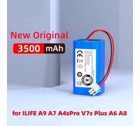 Batterie lithium-ion pour aspirateurs robots - ILIFE A4/A4s/A4s Pro/A6/A9 - 3500 mAh - 14,8 V - Li-ion - 220 g