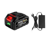 Batterie lithium-ion rechargeable, 21V, 200Ah, compatible avec Makita, rouge