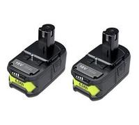 Batterie lithium-ion, 18 V, capacité de 6,0 Ah, plusieurs options de batterie, 2 batteries