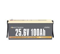 Batterie Lithium LiFePO4 24V100Ah 2560Wh pour Camping-car, Caravane, Voyage, Marine, Système Solaire Power Queen