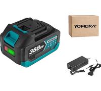 Batterie lithium rechargeable, 15 000 mAh, compatible avec les outils électriques, 1 chargeur 388VF-1