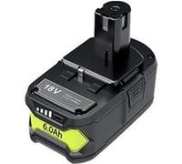 Ryobi Batterie lithium-ion 18V, batterie de rechange, P108 P102 P103 P104 P105 P109 BPL1820 RB18L50 RB18L40, 1 PACK 6,0 Ah