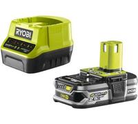 Batterie Lithium+ RYOBI ONE+ 18V, 2.5 Ah, Chargeur Rapide 2.0 A, RC18120-125