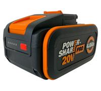 Batterie lithium Worx 20 V 4 Ah Pro PowerShare avec indicateur LED (WA3644)