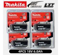 Batterie Makita 100% originale, batterie rechargeable 18V 6.0Ah, remplacement de la batterie Makita BL1830B L1840B L1850B L1860B, batterie pour outils électriques Makita 6Ahx1 RCx1