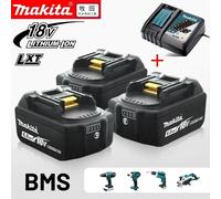 Batterie Makita 100% originale, batterie rechargeable 6,0 Ah 18 V pour outils électriques Makita 18 V DHP489 DGA404 DDF487 DTD173 DAS180 HR140DM 3PCS 6AH