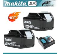 Batterie Makita 100% originale, batterie rechargeable 6.0Ah 18V pour DHP489 DGA404 DDF487 DTD173 DAS180 HR140D Makita 18V Outil électrique DC18RC LED charger