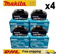 Batterie Makita 100% originale, batterie rechargeable 6.0Ah 18V, remplaçant les batteries Makita BL1830B L1840B L1850B L1860B, batterie pour outils électriques 2PCS 6.0Ah