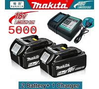 Batterie Makita 18V, 5Ah, BL1850B, ions lithium, batterie Makita authentique 18V BL1850 BL1860B BL1860 BL1840B 2 battery 1charger