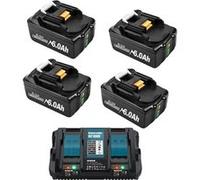 Batterie Makita 18V, capacité 6Ah, compatible avec BL1830/BL1860, 18V, 3 ensembles