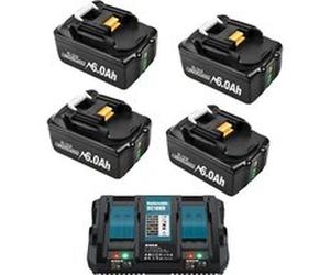 Batterie Makita 18V, capacité 6Ah, compatible avec BL1830/BL1860, 18V, 3 ensembles