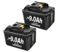 Batterie Makita Li-Ion 18V 9000mAh - Compatible BL1830/BL1850/BL1860 - Lot de 2