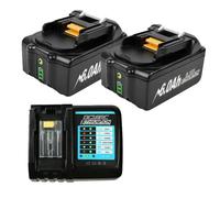Batterie Makita LXT, 18V, capacité 60Ah, technologie Li-Ion, 2 et 1