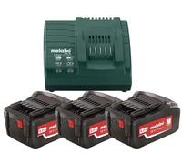 Metabo Basis Set 18V - 3x Batteries 5,2Ah + Chargeur ASC 145 ( 685048000 )