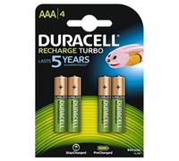BATTERIE MINISTILO DURACELL RICARICABILI TURBO AAA HR03 DX2400 850MAH - BLISTER 4 PEZZI