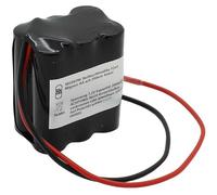 Batterie NiMH pour éclairage de secours 7,2 V 2000 mAh, 2 piles AA, avec câble de 200 mm, compatible avec le modèle GAZ 5162000602 (sans fiche)