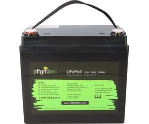 Batterie Offgridtec LiFePO4 12 V 30 Ah - avec 0 % de TVA conformément au § 12 al. 3 de la loi allemande sur la TVA (UStG)