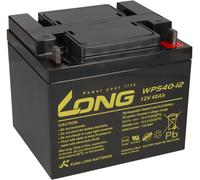 Batterie plomb-acide AGM 12V 40Ah Kung Long, modèle WPS40-12, avec connecteurs M6 et VdS