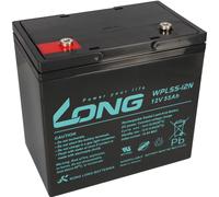 Batterie plomb-acide AGM 12V 55Ah Kung Long WPL55-12N, longue durée de vie, connecteur M6