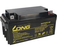Batterie plomb-acide AGM 12V 65Ah Kung Long, modèle WP65-12, avec connecteurs M6 et VdS