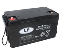 Batterie plomb-acide AGM 12V 80Ah, modèle Landport LP12-80 T6