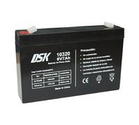 Batterie plomb-acide AGM scellée DSK VRLA 6V 7Ah
